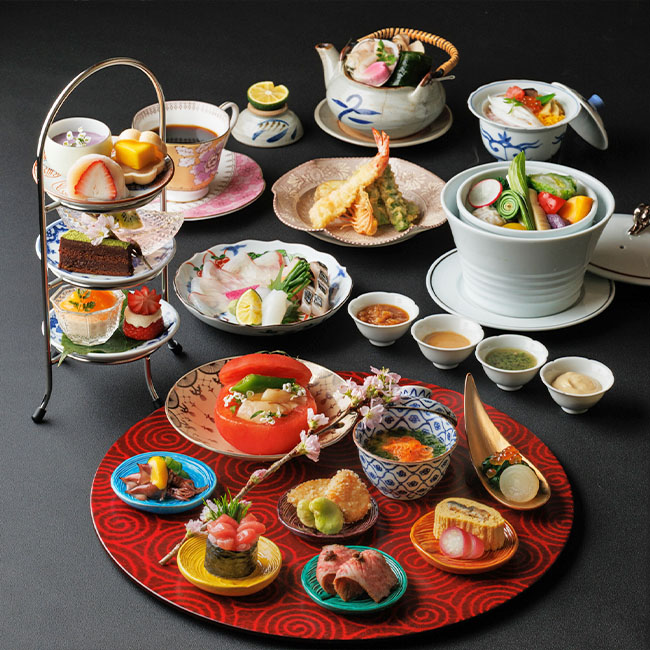 春の贅沢美味 天然桜鯛と蛤の土瓶蒸し 桜舞う五味五彩の口福皿